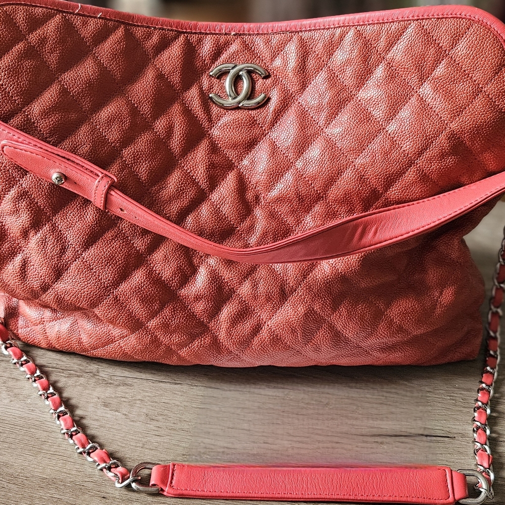 Chanel Red Quilted Women's Bag